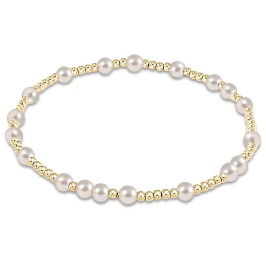 eNewton - Hope Unwritten Bracelet (4mm) - Pearl