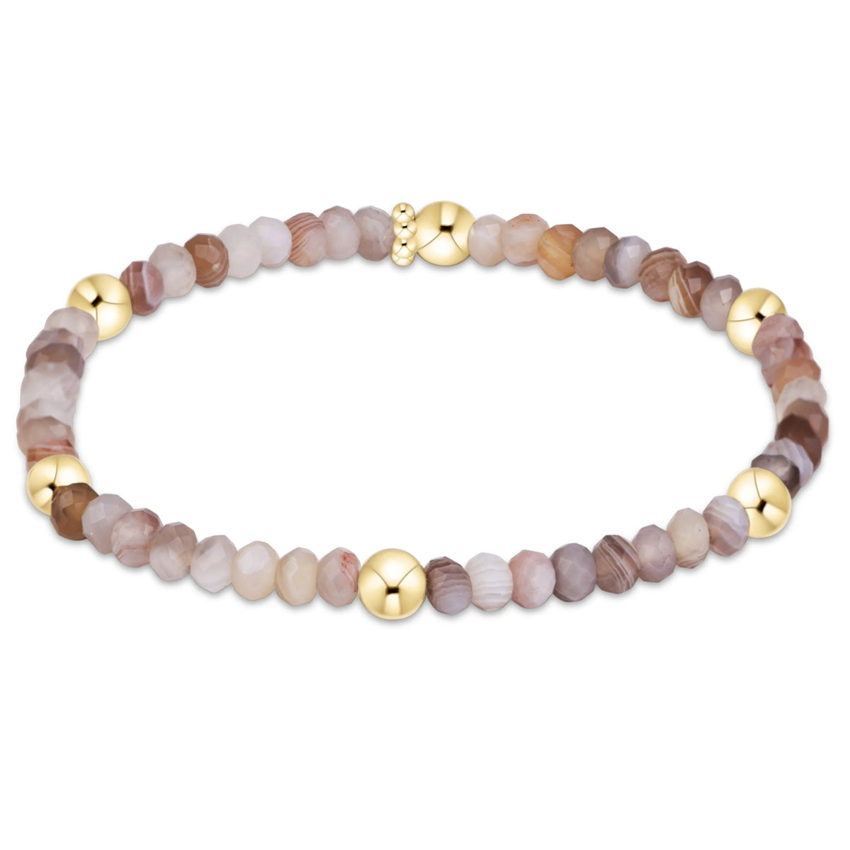 Enewton Jewlery - Presence Gemstone 4mm Bracelet - Botswana Agate