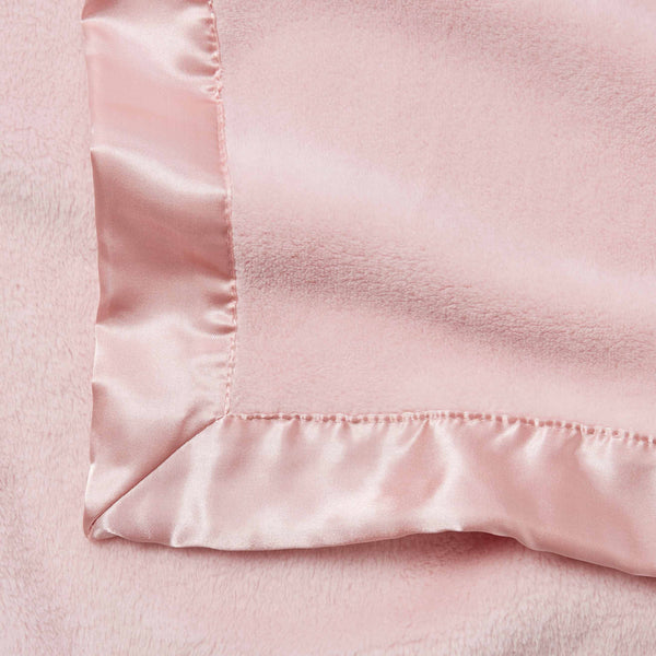 Elegant Baby Pale Pink Fleece Baby Stroller Blanket