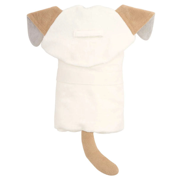 Elegant Baby Tan Puppy Hooded Baby Bath Wrap