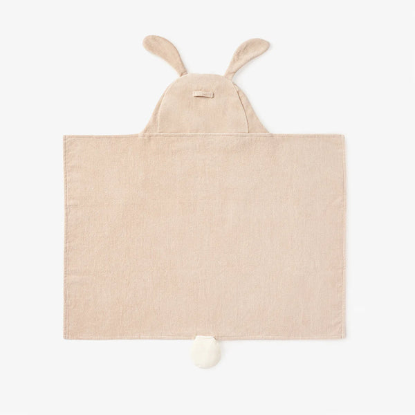 Elegant Baby Taupe Bunny Hooded Baby Bath Wrap