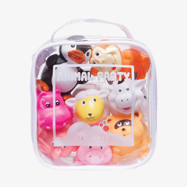 Elegant Baby Animal Party Squirt Baby Bath Toys