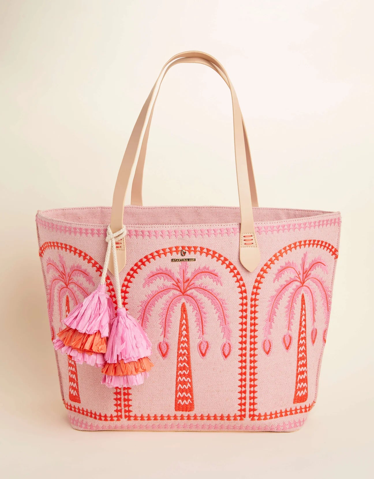 Spartina Fiesta Tote Richmond Hill Pink Palms