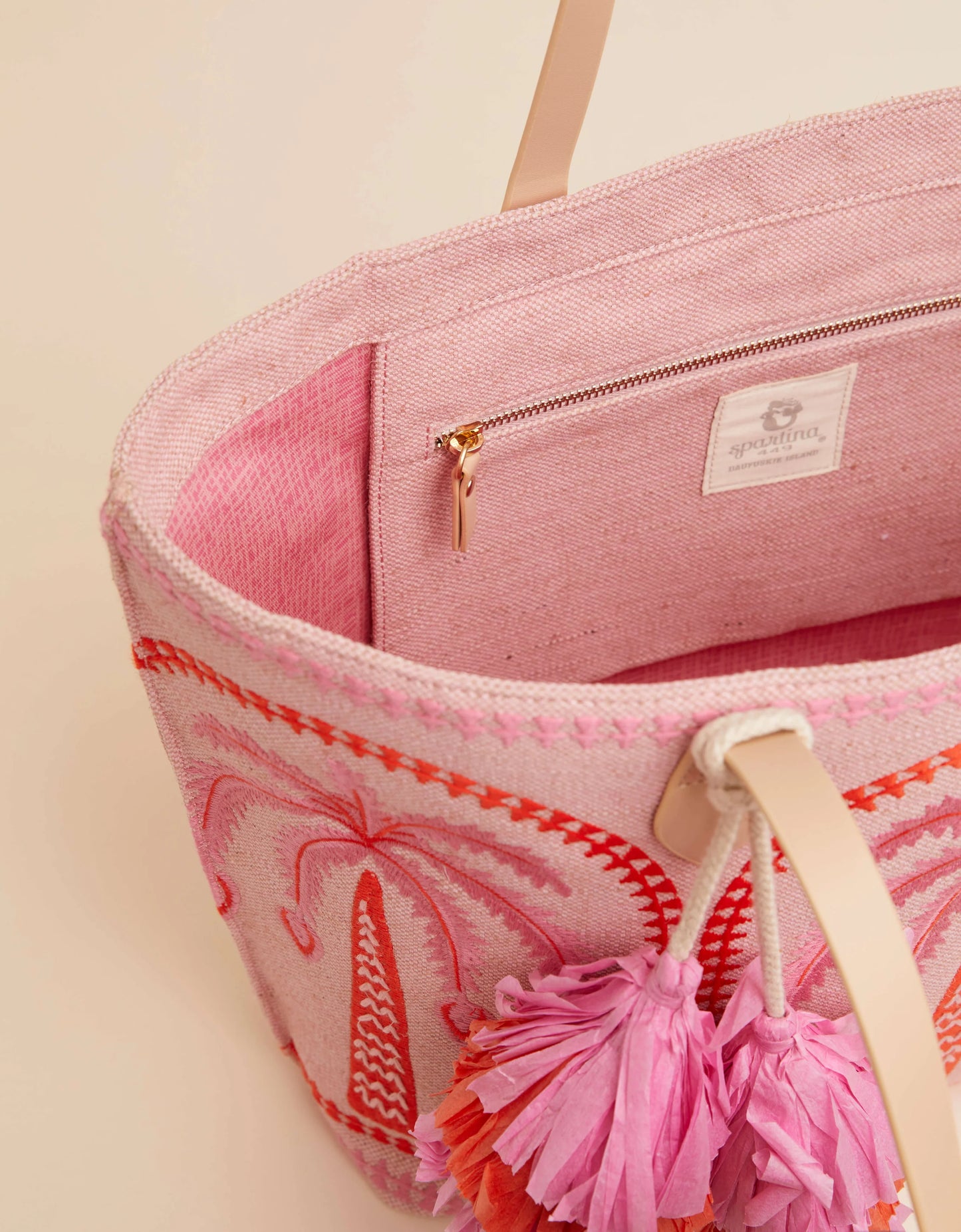 Spartina Fiesta Tote Richmond Hill Pink Palms