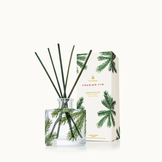 Thymes - Frasier Fir Reed Diffuser Petite Pine Needle Design - 4 fl.oz