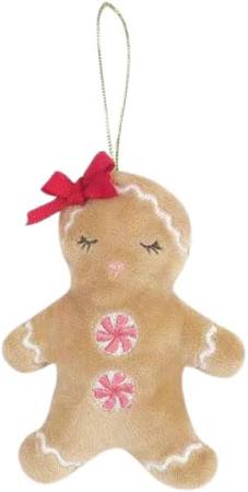 Mon Ami - Ornament - Gingerbread Girl - Tan