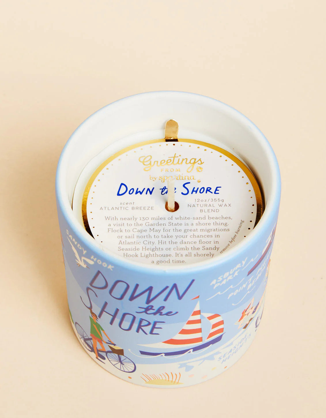 Spartina Down the Shore - Atlantic Breeze Candle - 12oz