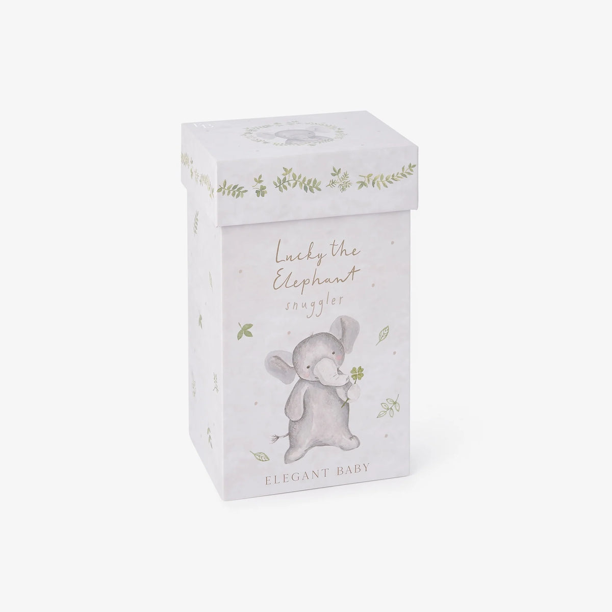 Elegant Baby - Lucky the Elephant Snuggler - Boxxed - Gray