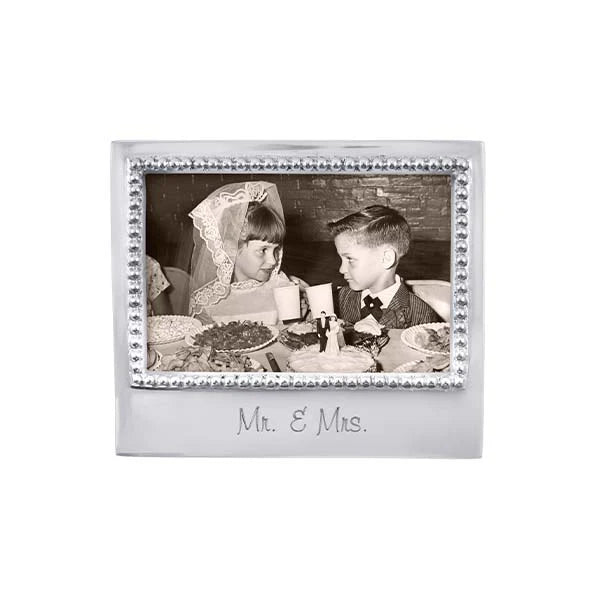 Mariposa - Mr. & Mrs. Beaded 4x6 Frame