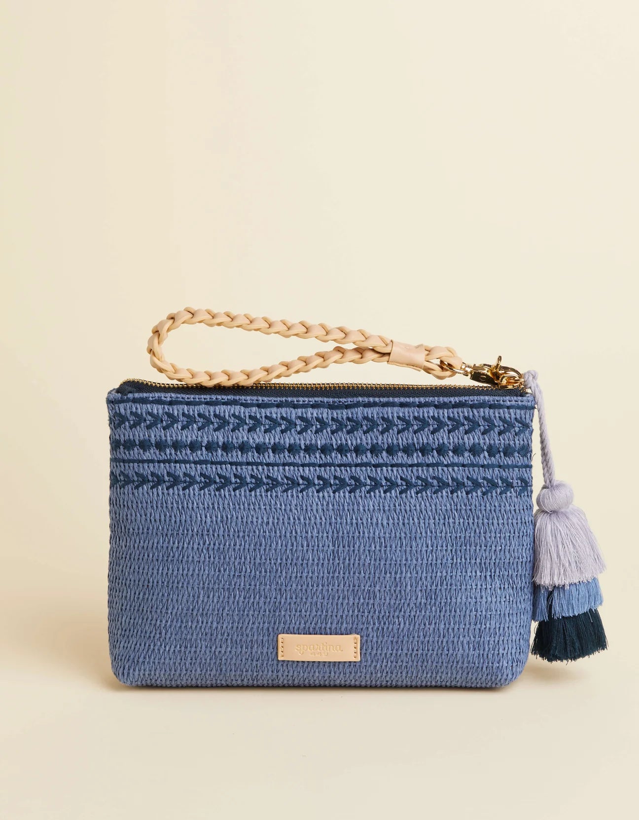 Spartina Maci Wristlet Ogeechee Blue Palm