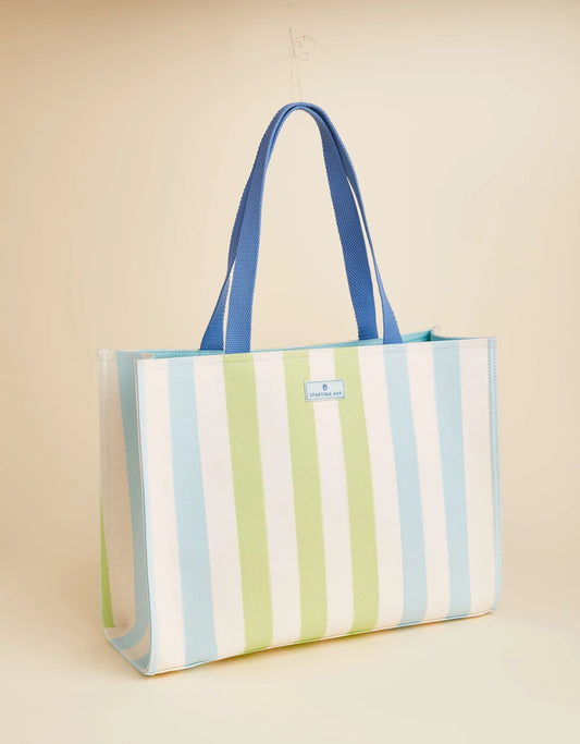 Spartina Market Tote Overboard Stripe