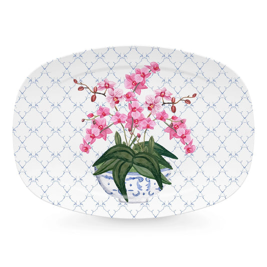 Mariposa Traychic Opulent Orchid Platter