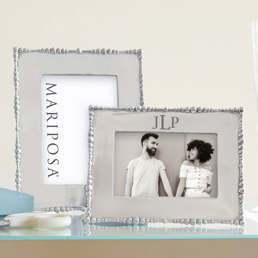 Mariposa Pearl drop 4x6 Engravable picture frame