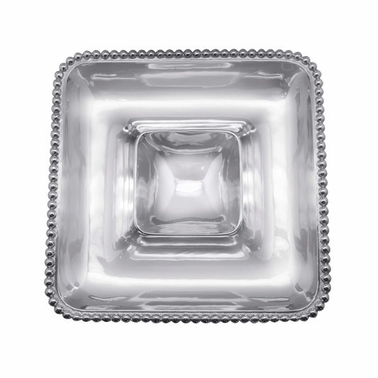 Mariposa Pearled Square Chip and Dip
