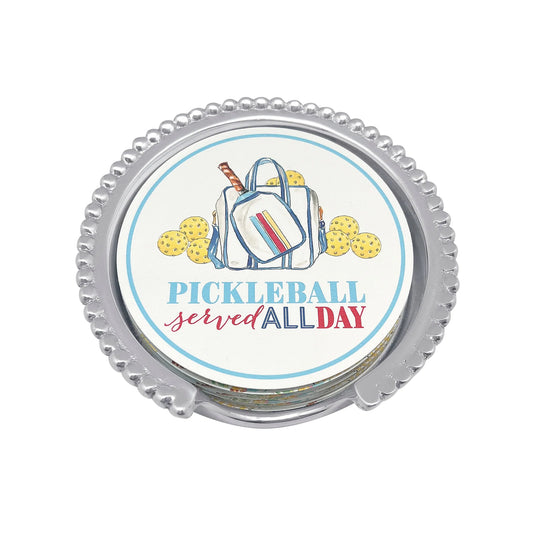 Mariposa Pickleball served all day coaster refill 40 count