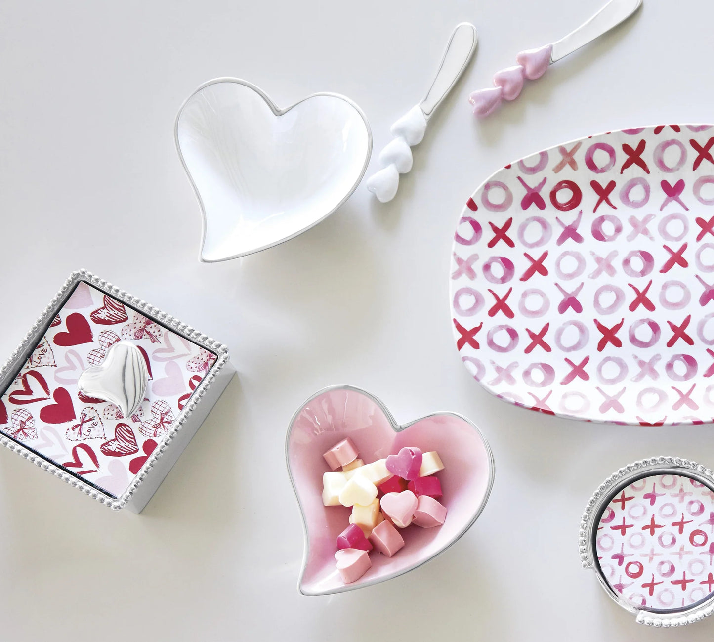 Mariposa Pink Small Heart Bowl