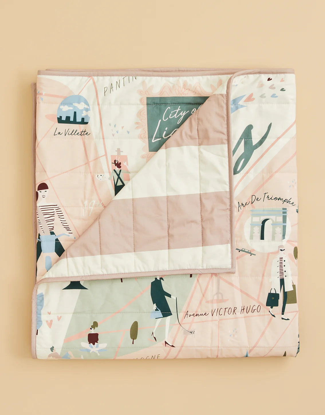 Spartina Quilted Throw - Paris