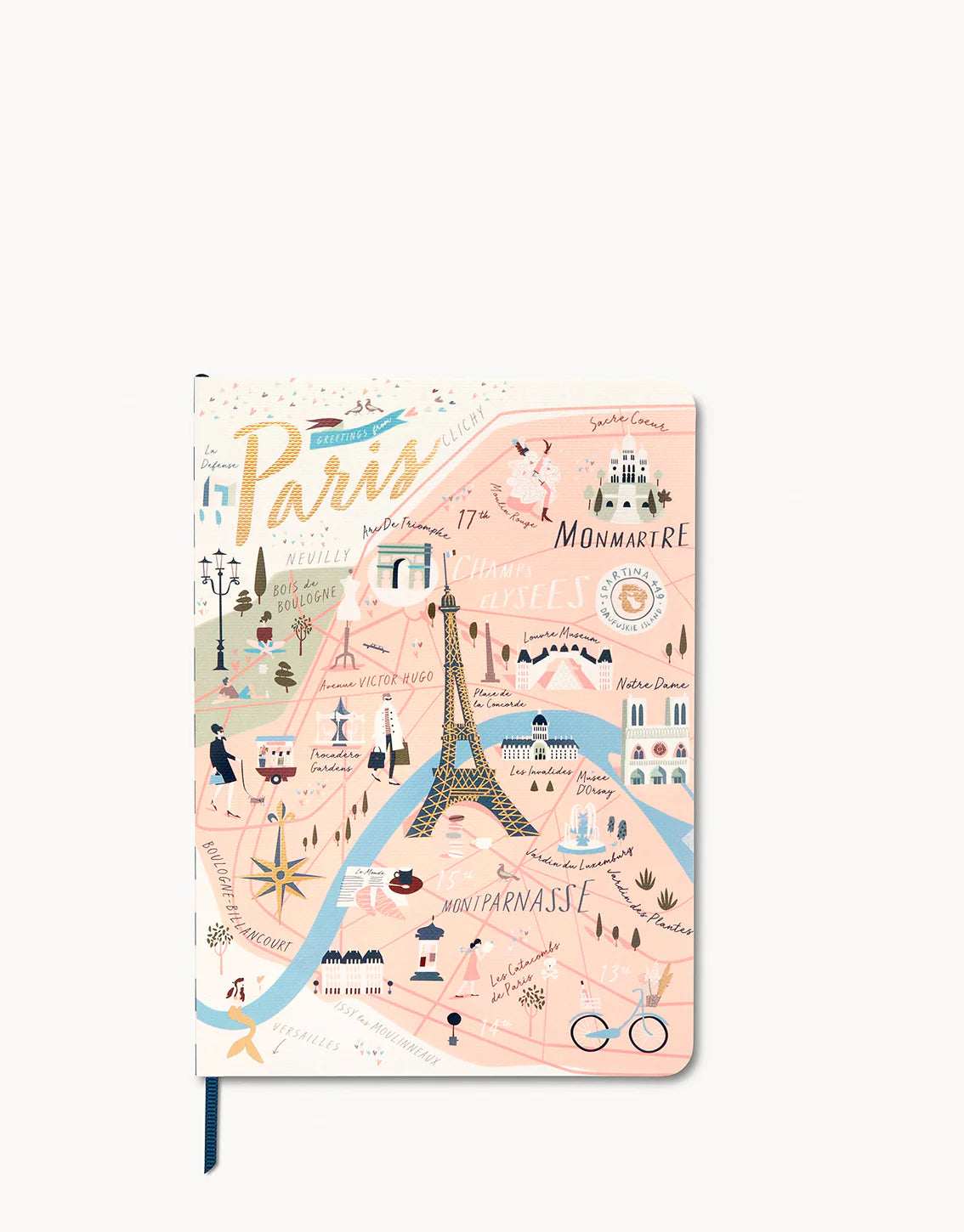 Spartina Ruled Notebook - Paris 5x7