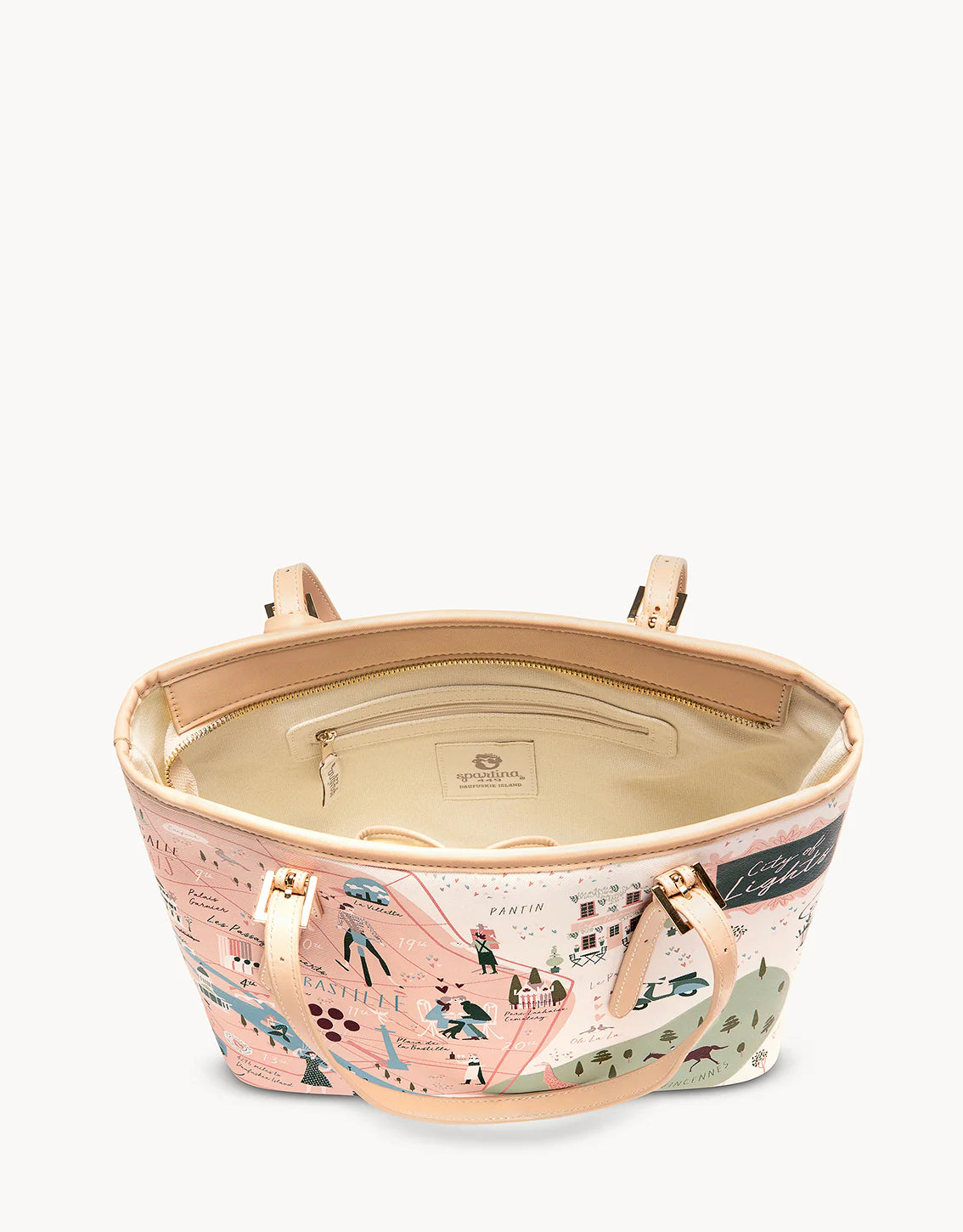 Spartina Small Tote w/zipper - Paris