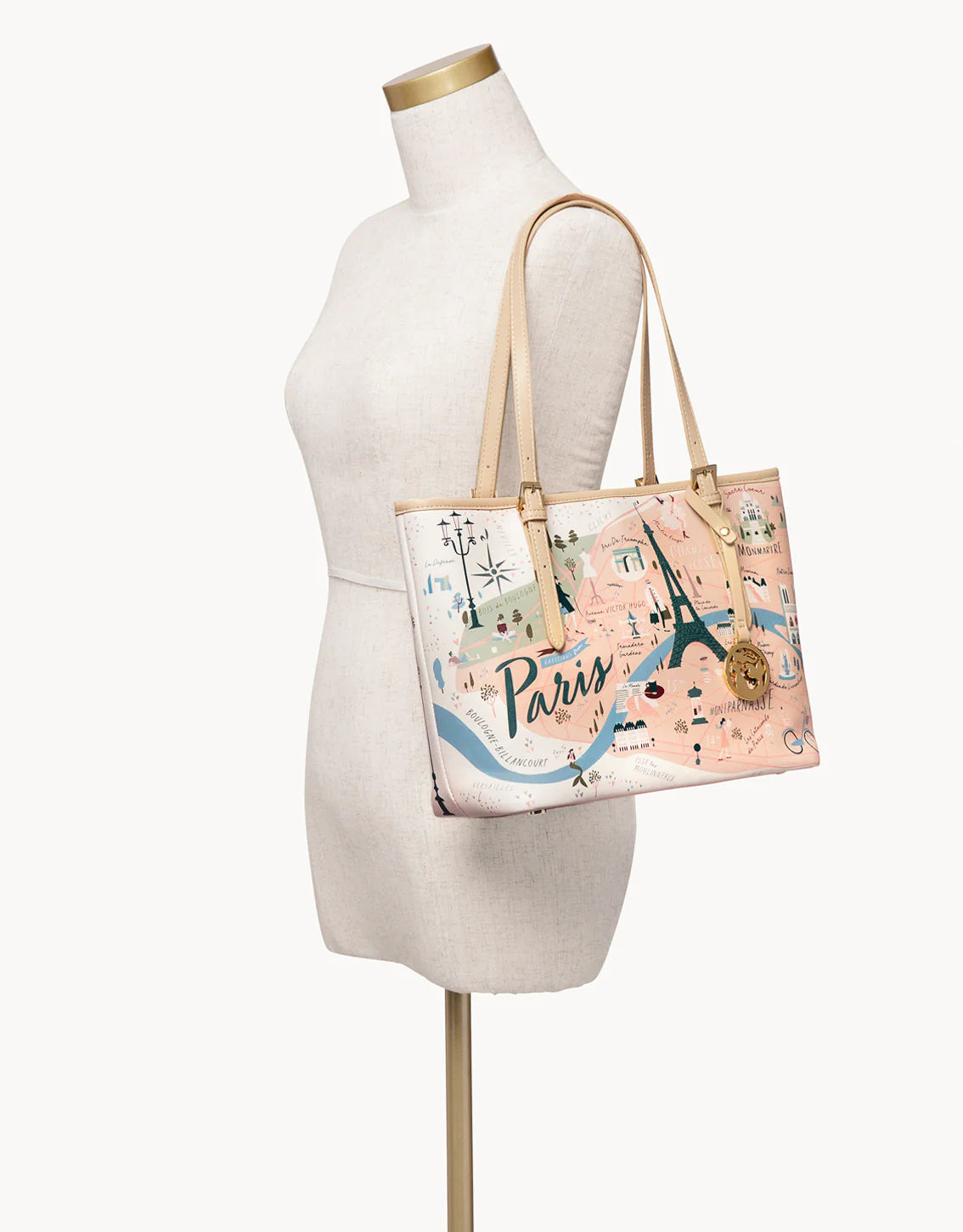 Spartina Small Tote w/zipper - Paris