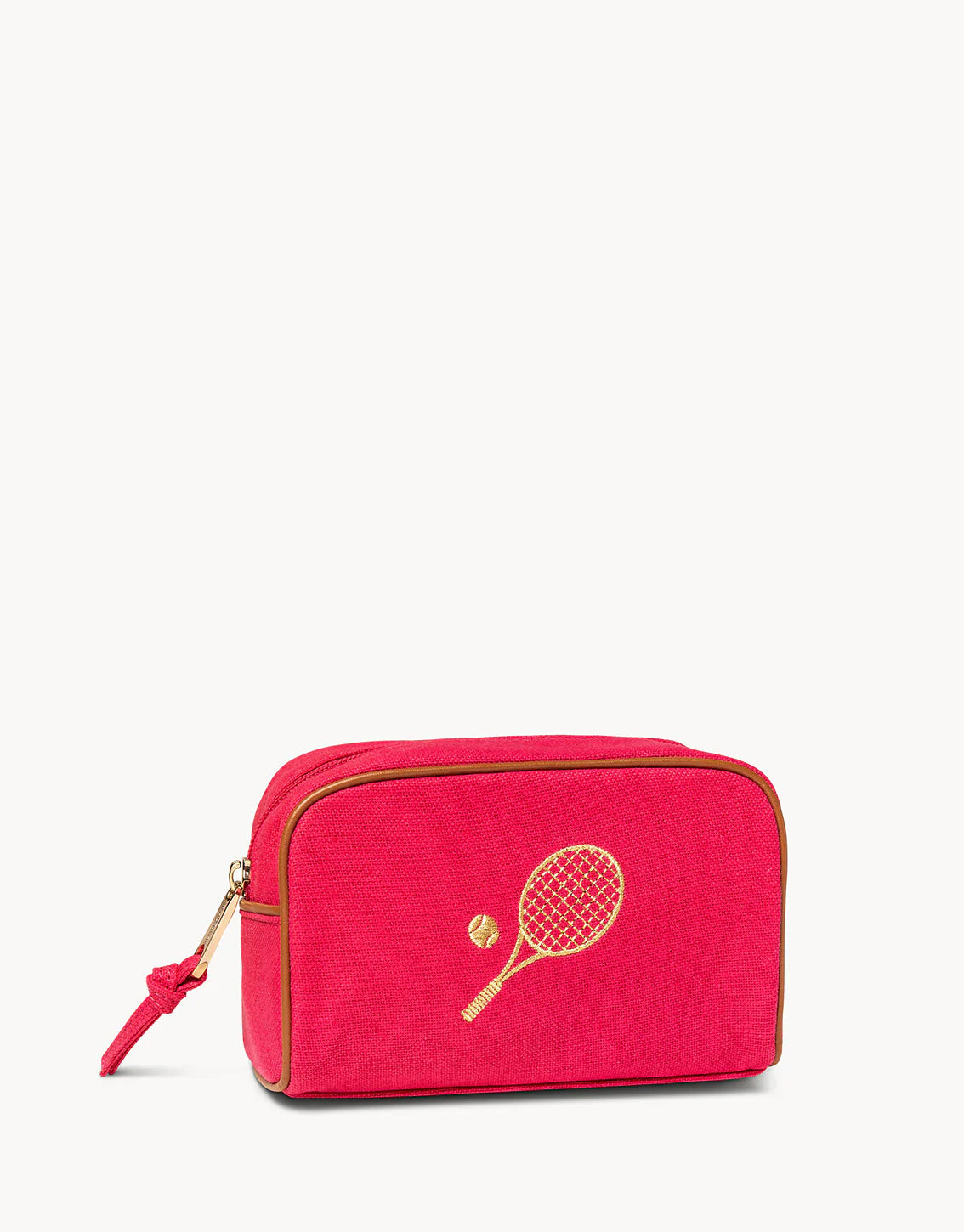 Spartina Pink Travel Pouch - Tennis Racket