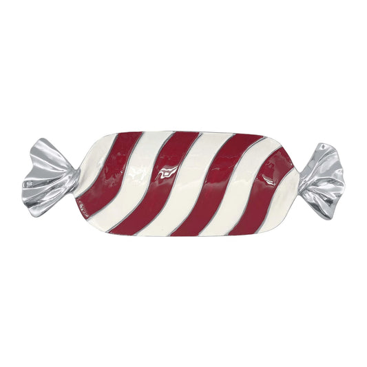 Mariposa Red and White Candy dish