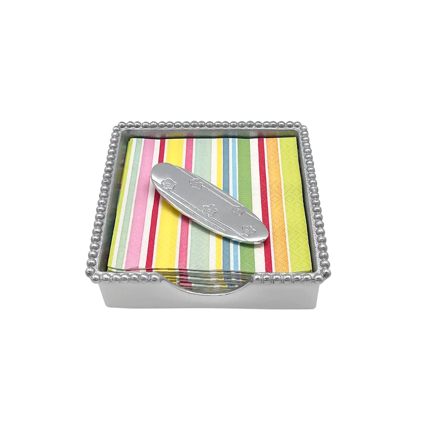 Mariposa Surfboard Beaded Napkin Box Set