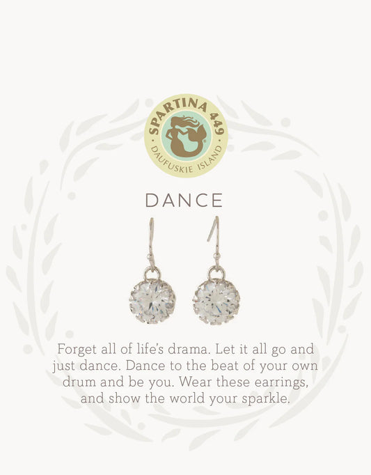 Spartina  Sea La Vie Drop Earrings - Dance/Gem - Silver