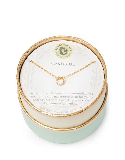 Spartina - Sea La Vie 18" Necklace - Grateful/Ring - Gold