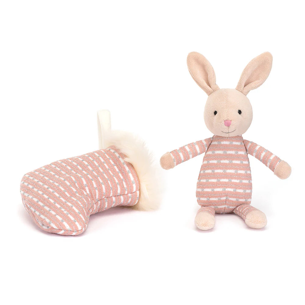 JellyCat Shimmer Stocking Bunny