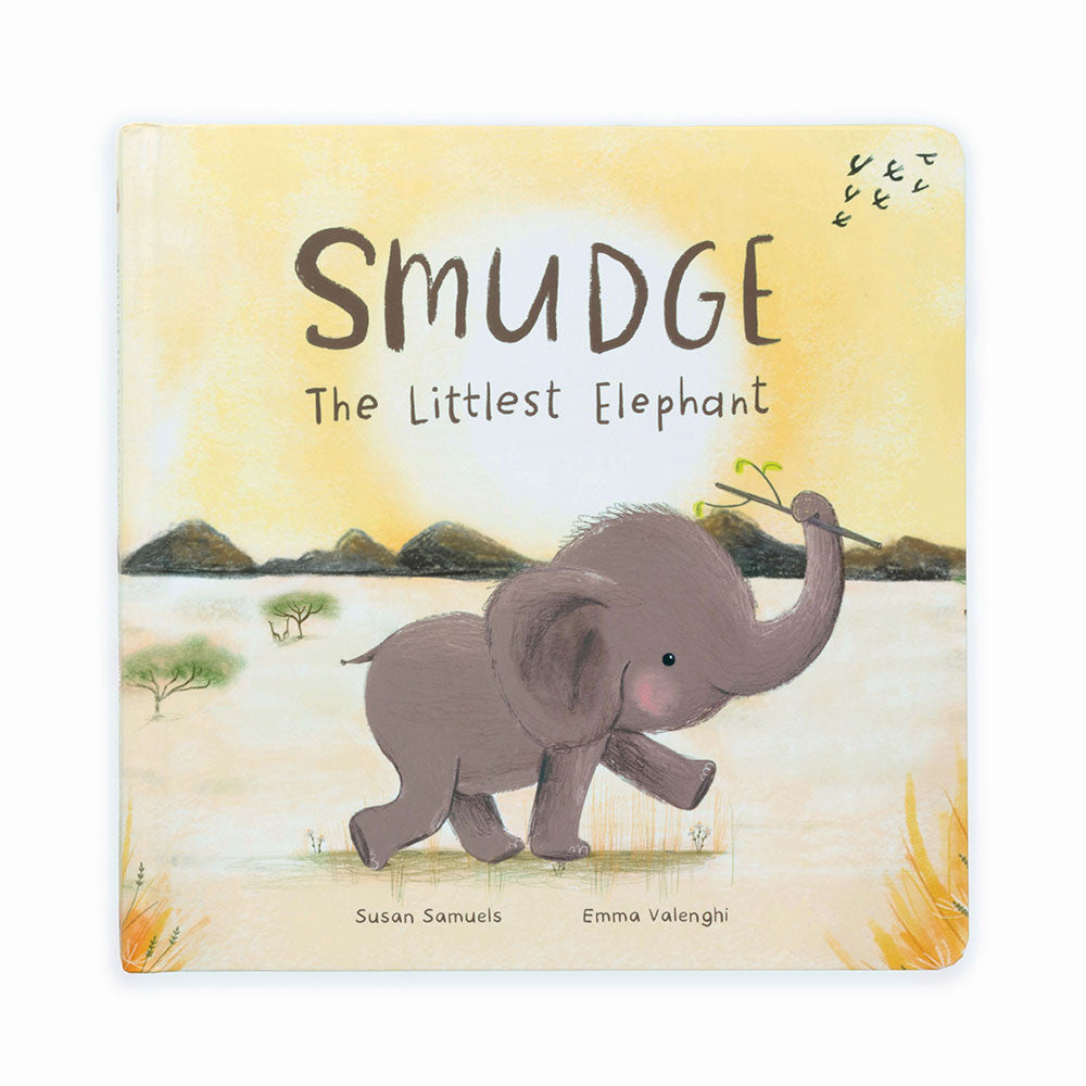 JellyCat Smudge the littlest Elephant Book