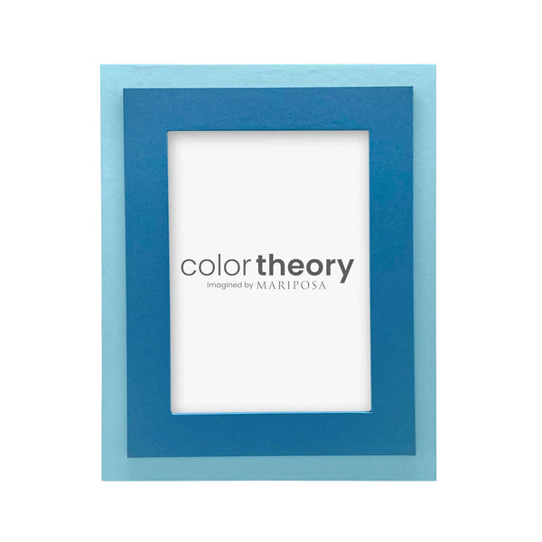 Mariposa Color Theory Tiered Denim Blue and Periwinkle 5x7 Frame