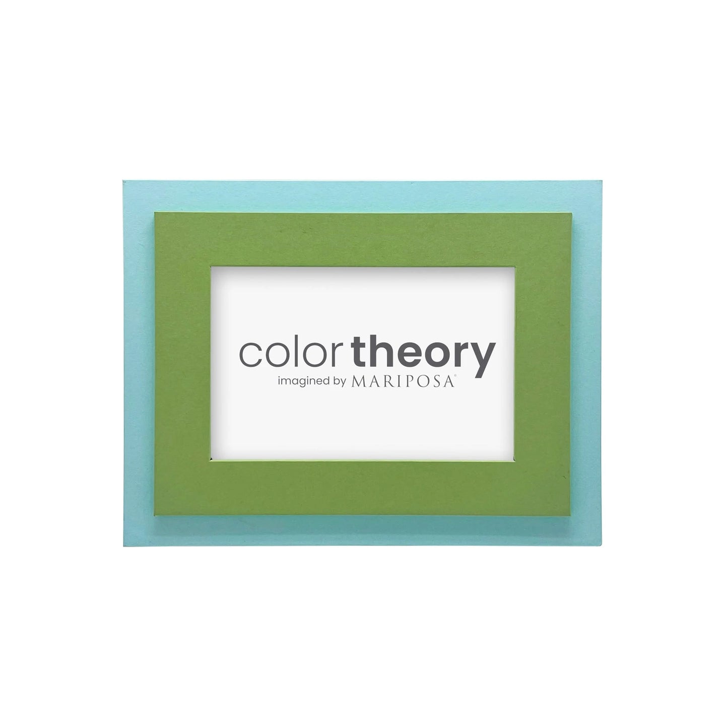 Mariposa Color Theory Meadow Green and Sky Blue 4x6 Frame