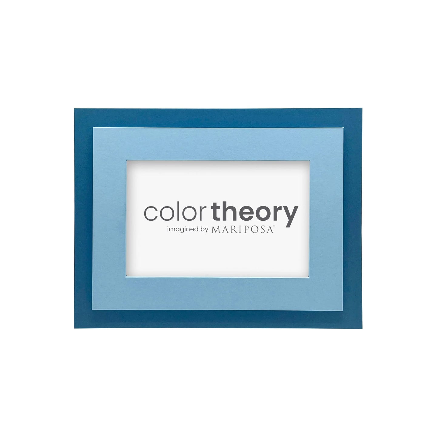 Mariposa Color Theory Tiered Periwinkle and Denim Blue 4x6 Frame