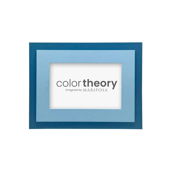 Mariposa Color Theory Tiered Periwinkle and Denim Blue 4x6 Frame