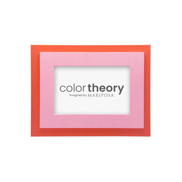 Mariposa Color Theory  Tiered Pink and Tangerine 4x6 Frame