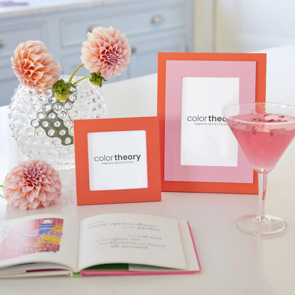 Mariposa Color Theory  Tiered Pink and Tangerine 4x6 Frame