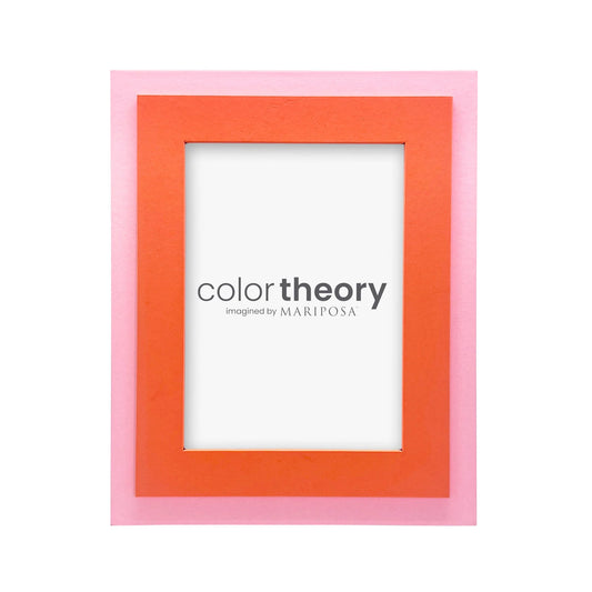 Mariposa Color Theory Tiered Tangerine and Pink 5x7 Frame