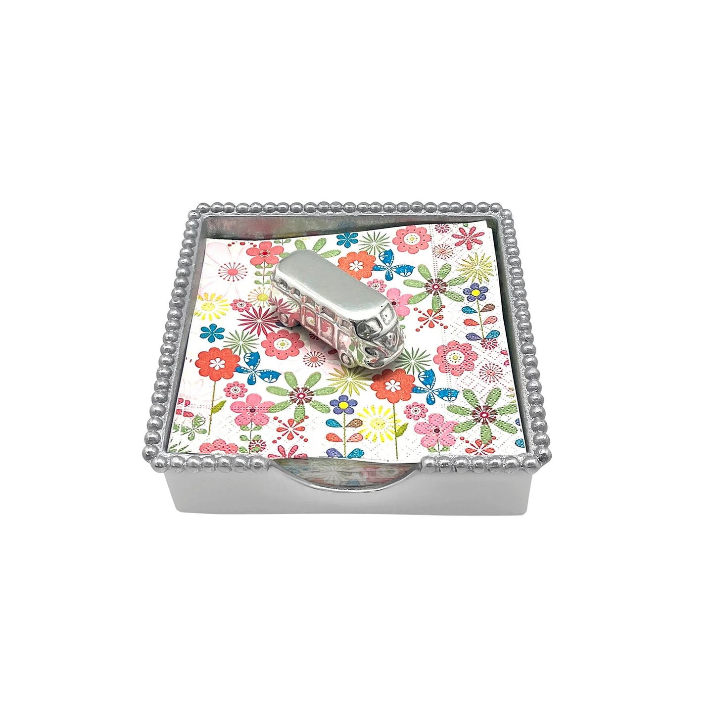 Mariposa Volkswagon Bus Beaded Napkin Box Set
