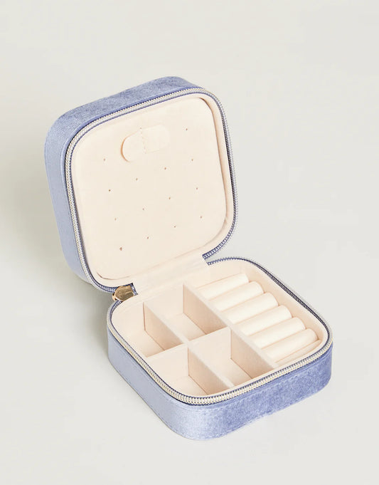 Spartina Velvet Jewlery Travel Case - Blue