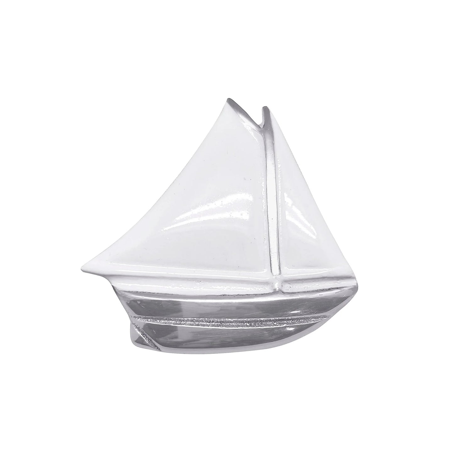 Mariposa White Sailboat Napkin Weight