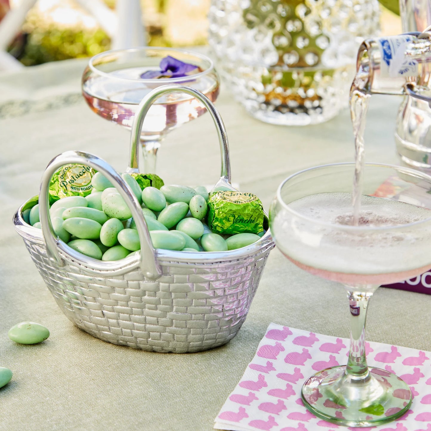 Mariposa Woven Basket Nut Dish