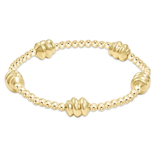 eNewton Bracelet - Admire Gold 3mm Bead Bracelet - Gold