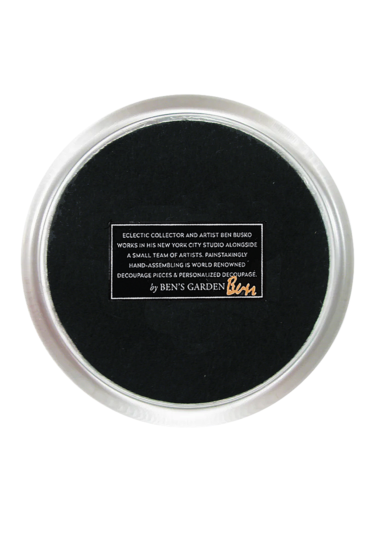 Vintage Dom Perignon Rose 4" Round Glass Coaster