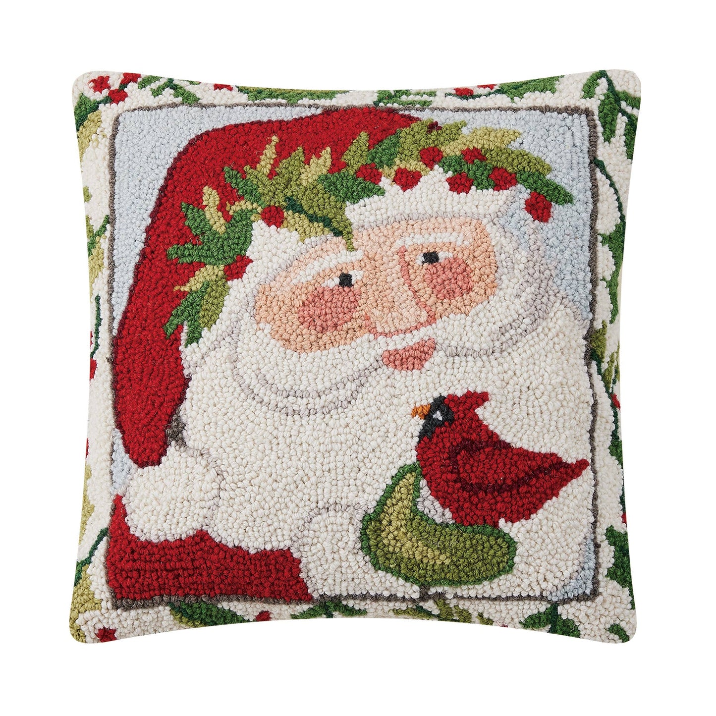 Santa Head Hook Pillow - Susan Winget