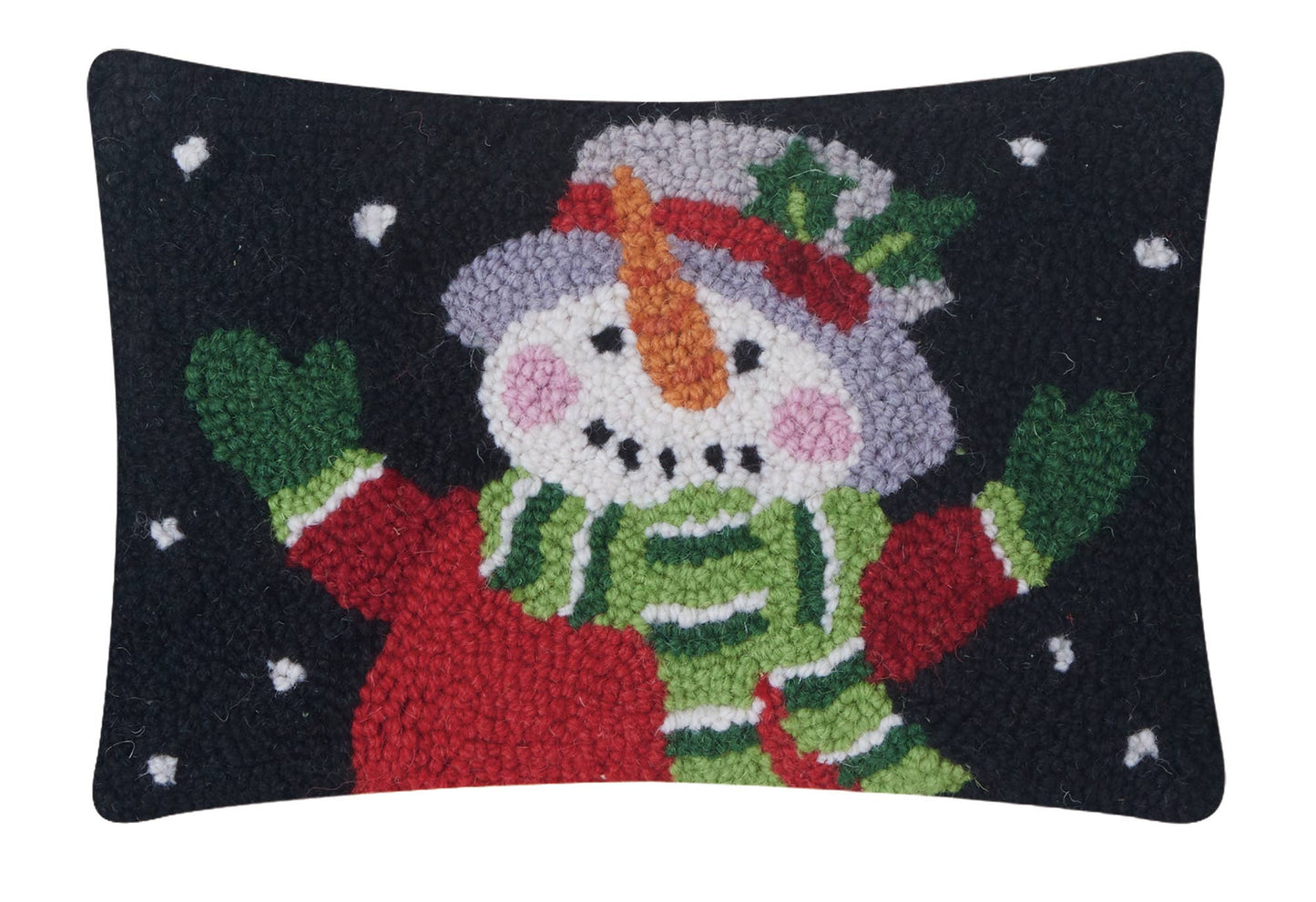 Holiday Snowman Hook Pillow
