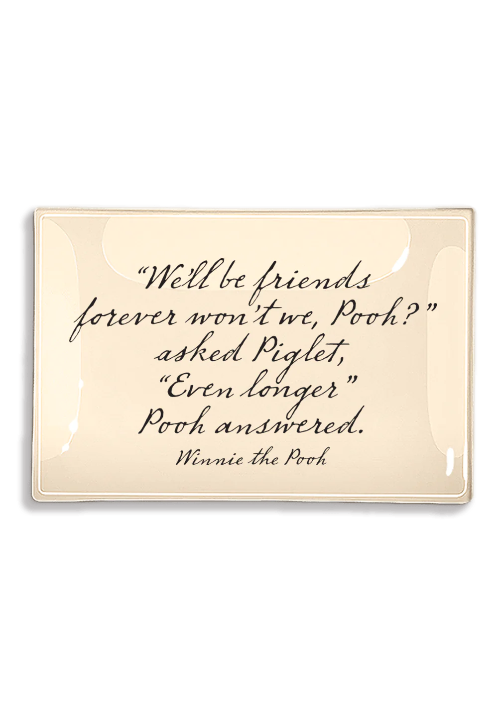 We'll Be Friends Forever Decoupage Glass Tray