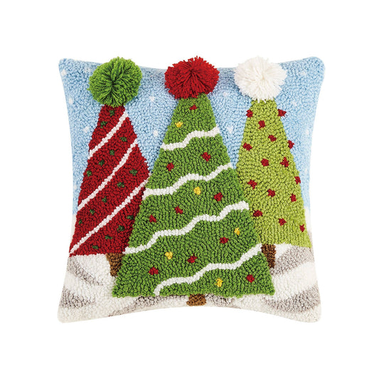 3D Christmas Trees Hook Pillow