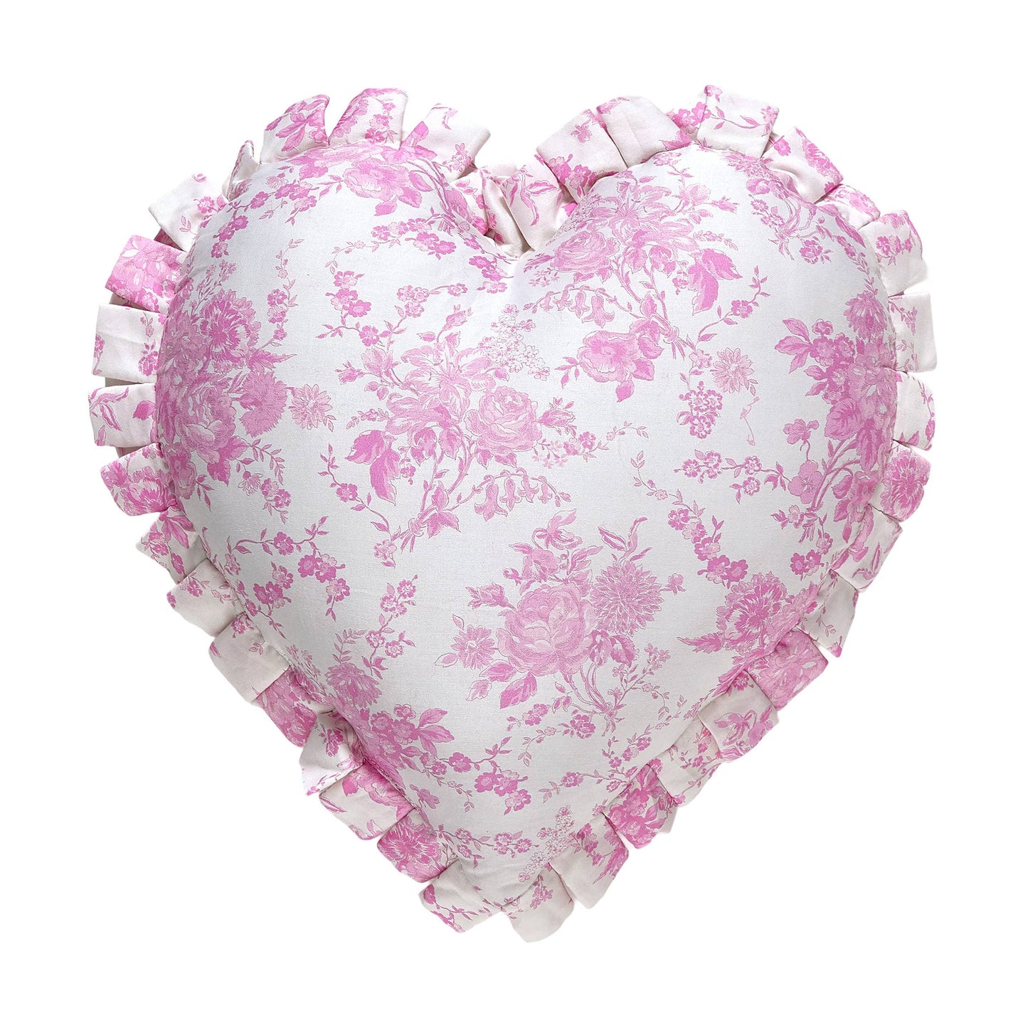 Peking Handicraft - Junk Gypsy - Heart Toile Pillow