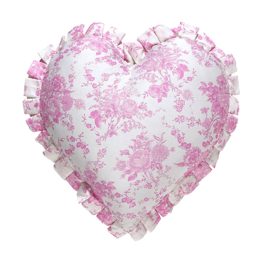 Peking Handicraft - Junk Gypsy - Heart Toile Pillow